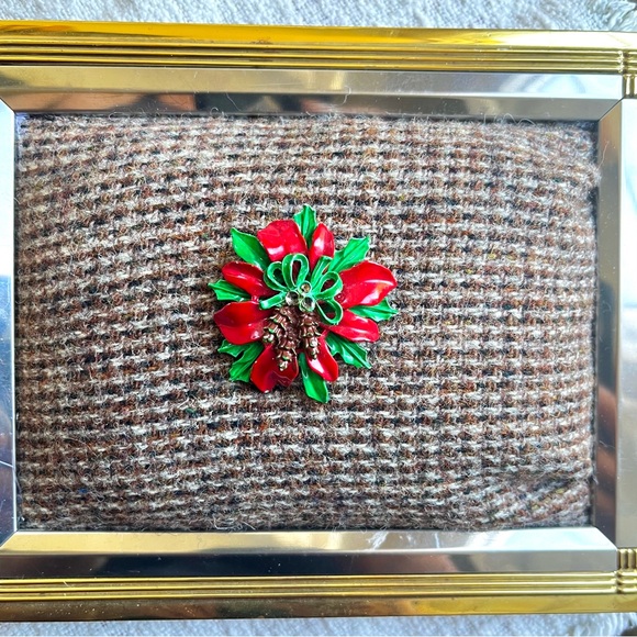 Vintage Poinsettia Wreath, Circa 1950’s - Picture 1 of 10